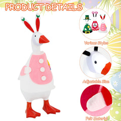 YGEINIT Easter bunny outfit on a 7-inch desk goose for spring decor