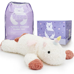 YGZE weighted unicorn stuffed animal 24-inch for calm cuddling.