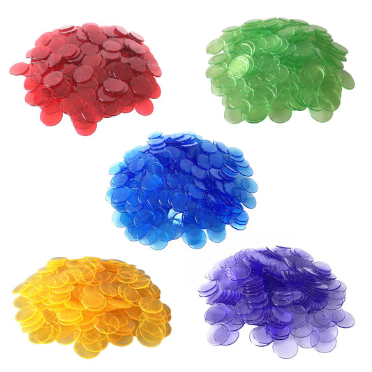 YH Poker blue bingo chip tokens for easy group tracking and festive play.