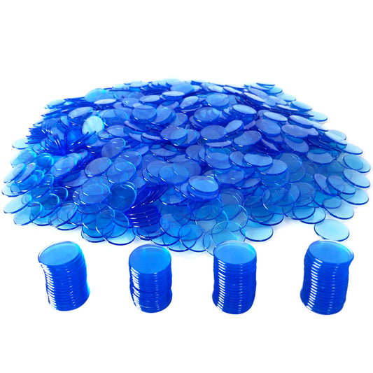 YH Poker 1000 blue tokens for counting games and party events.