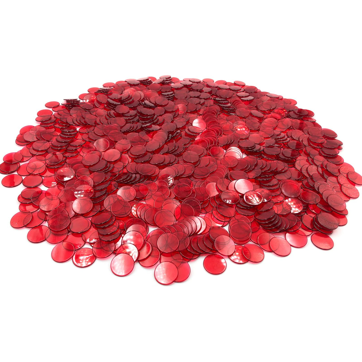 YH Poker red bingo chips pile for quick, reusable game tokens at home or class