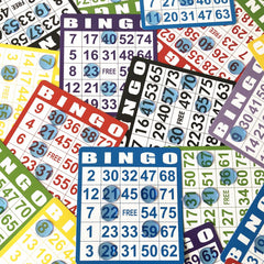 YH Poker classroom and party bingo set in vibrant blue for versatile use.