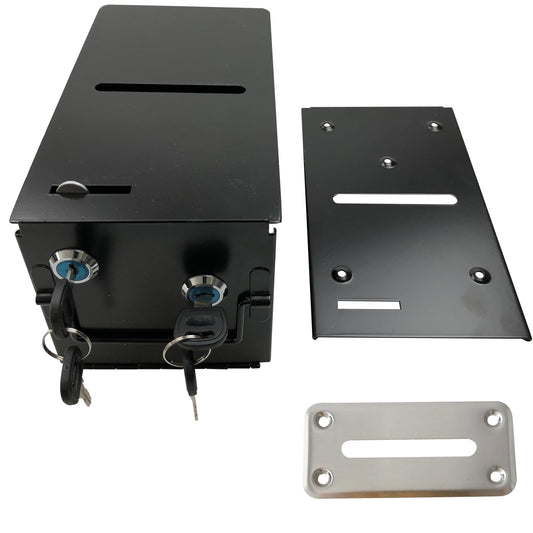YH Poker locking rake box with two keys for quick access and security.
