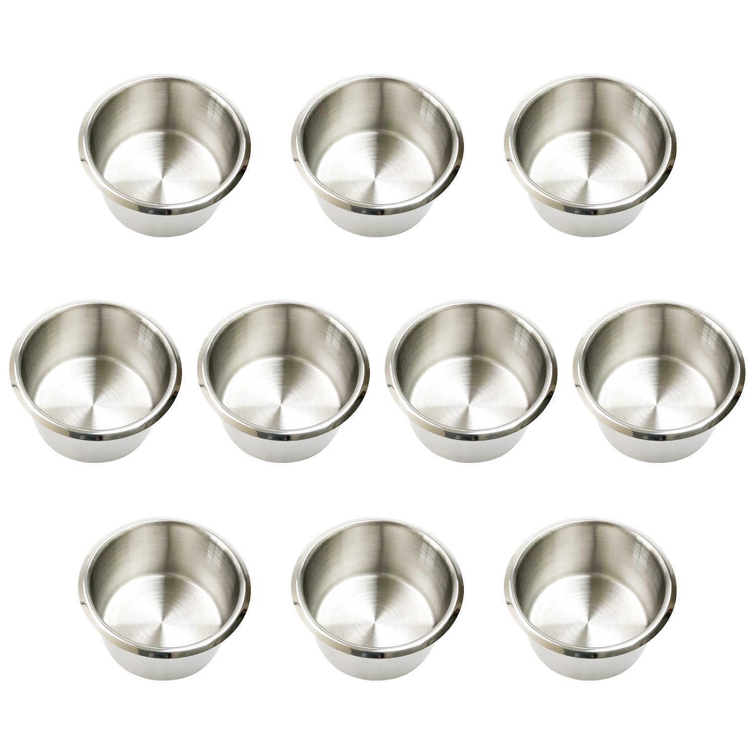 YH Poker cup holder insert with 10 stainless steel drop-in holders keeps drinks secure during play.