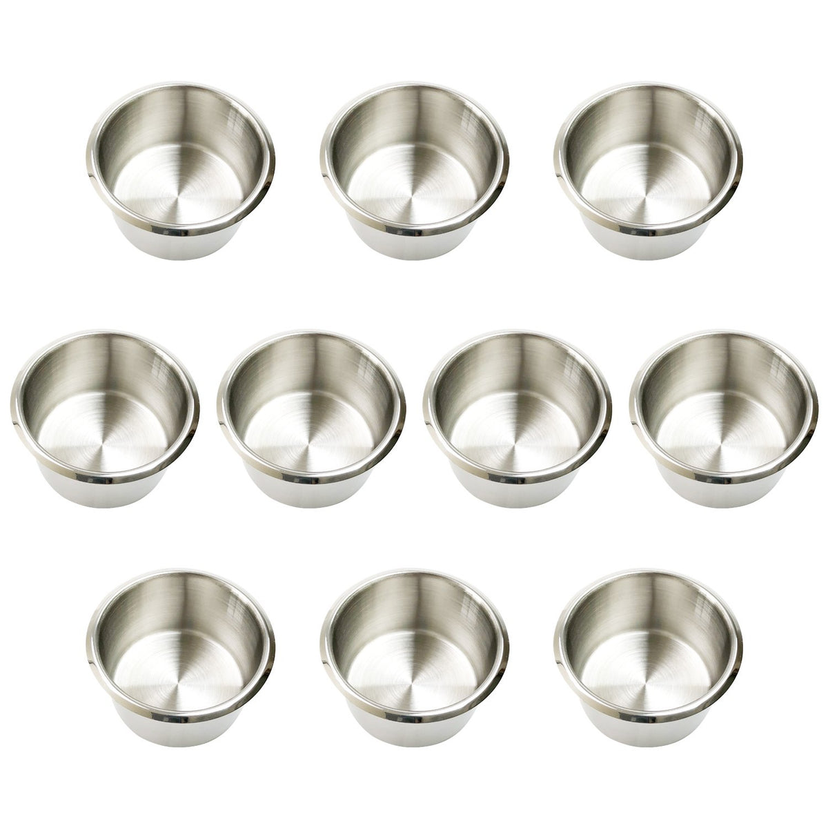YH Poker cup holder insert with 10 stainless steel drop-in holders keeps drinks secure during play.