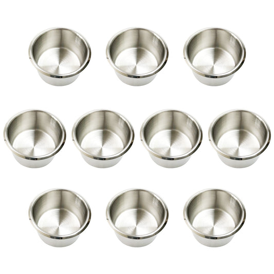 YH Poker cup holder insert with 10 stainless steel drop-in holders keeps drinks secure during play.