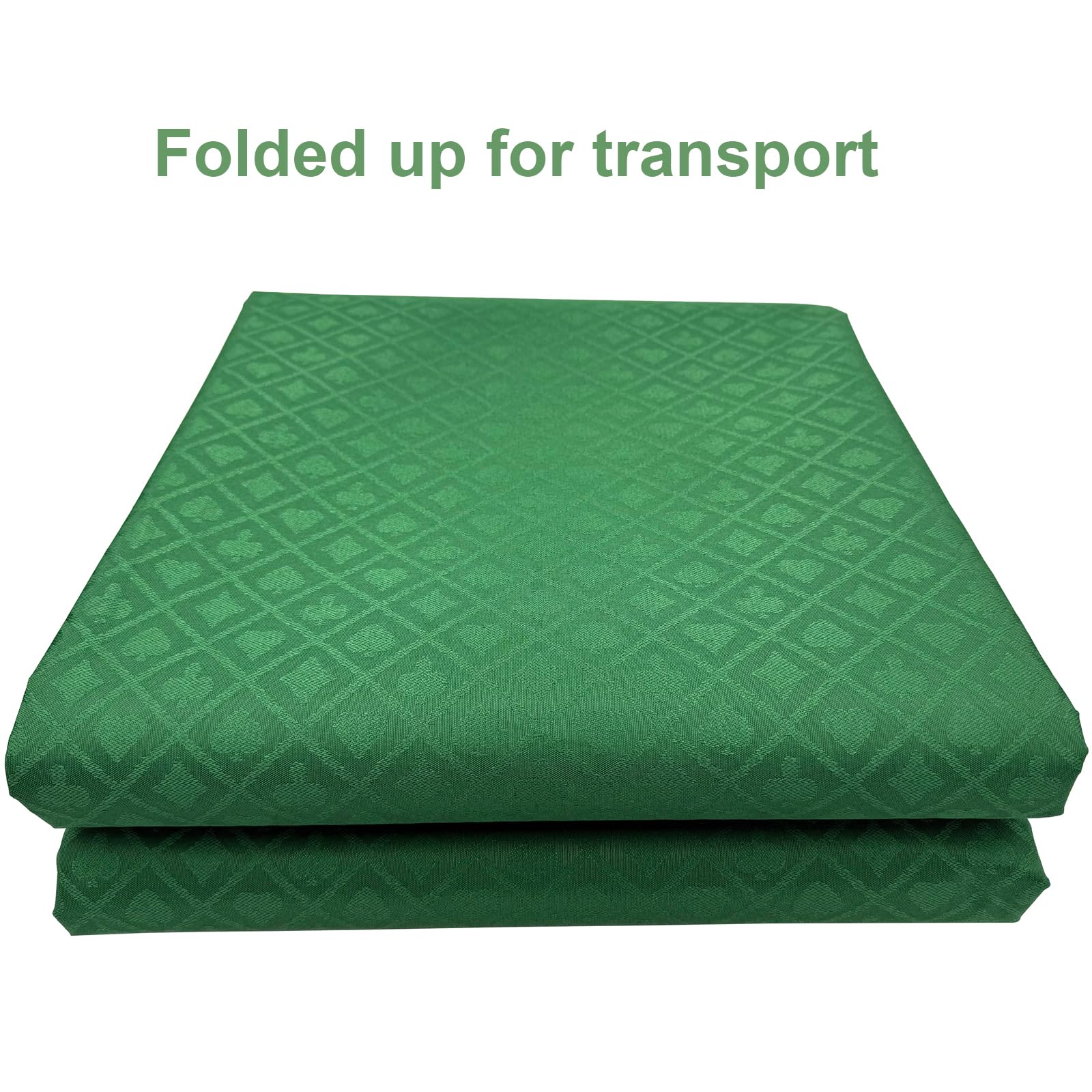 YH Poker green fabric resists water and tearing for durable coverage