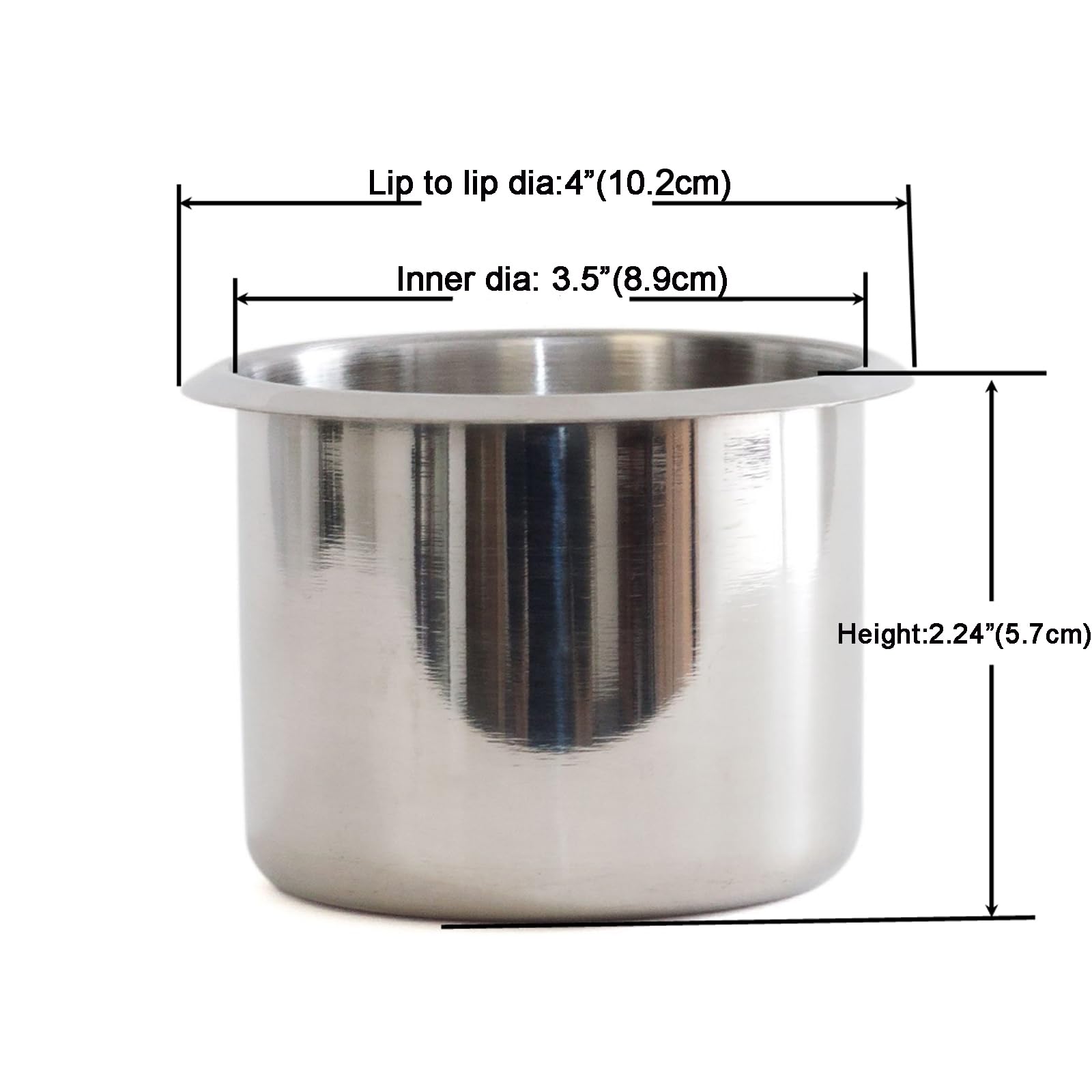 YH Poker jumbo cup holder durable stainless steel suitable for sofas and RVs.