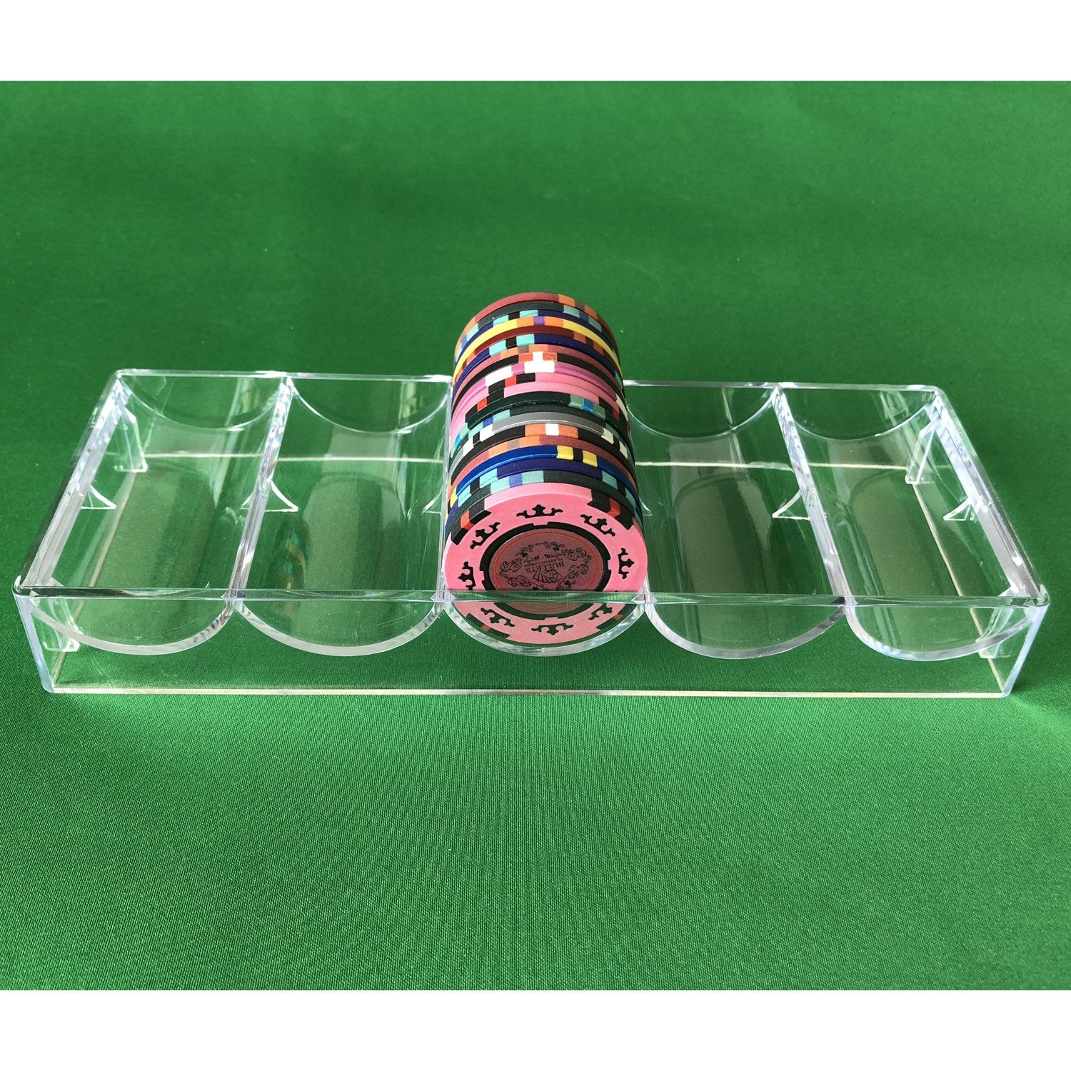 YH Poker Yuanhe clear acrylic with aluminum edges for durability