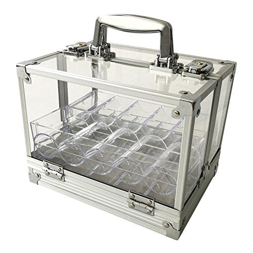 YH Poker Yuanhe 600 chip carrier in clear acrylic for secure transport
