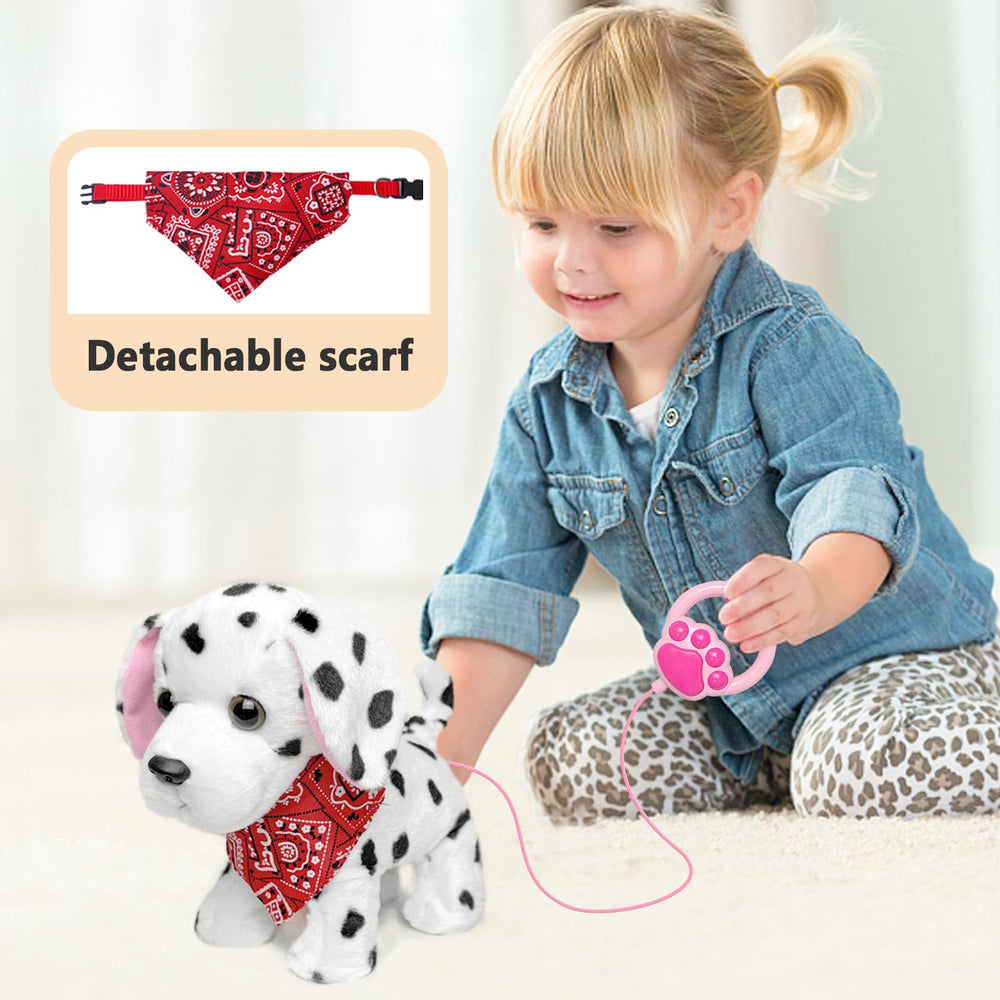 YH YUHUNG Dalmatian toy walking with wagging tail for lifelike play
