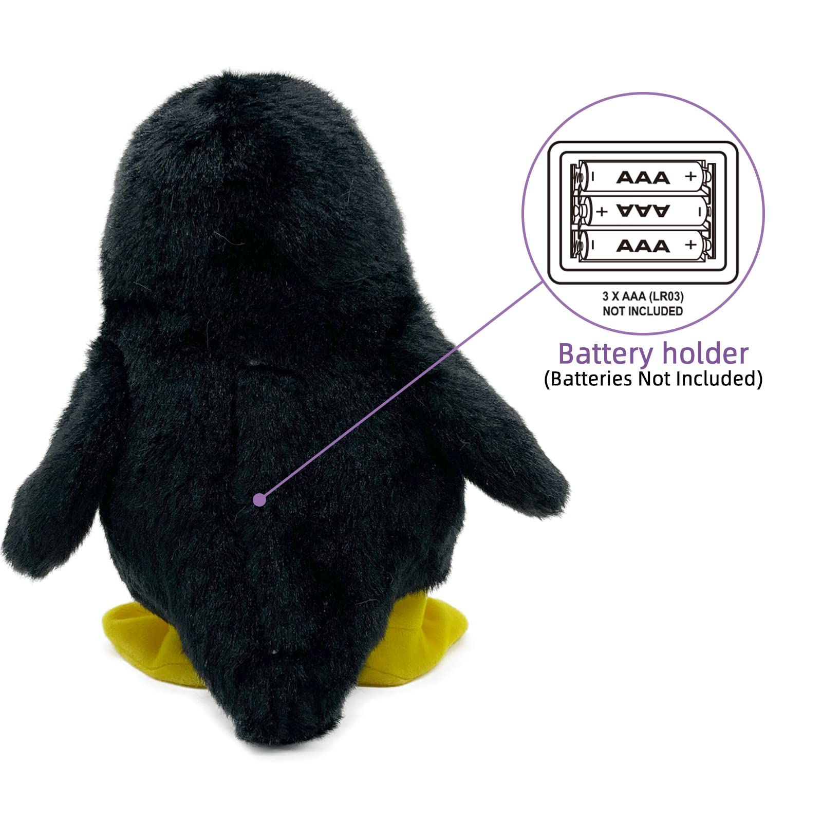 YH YUHUNG penguin head moves while speaking for a lively display