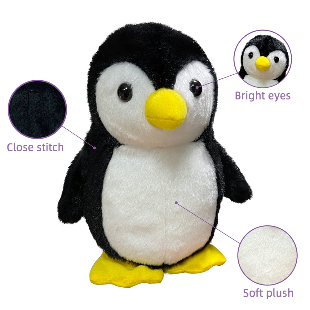 YH YUHUNG talking penguin plush repeats your words clearly and cutely