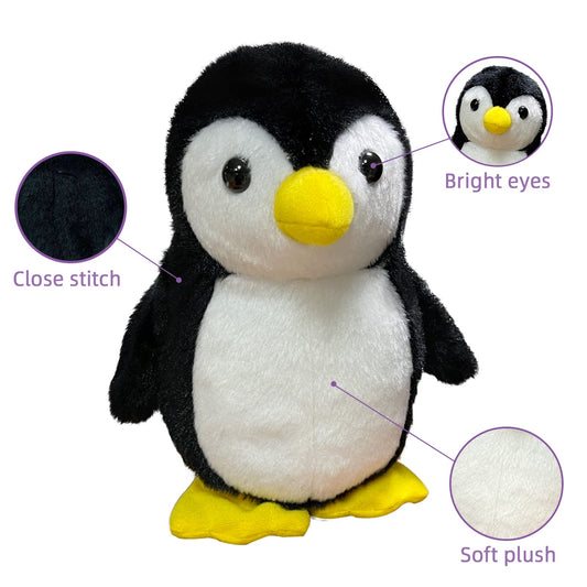 YH YUHUNG talking penguin plush repeats your words clearly and cutely