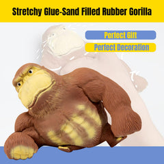 YHan brown gorilla squishy toy shows safe, non-toxic materials for kids and adults
