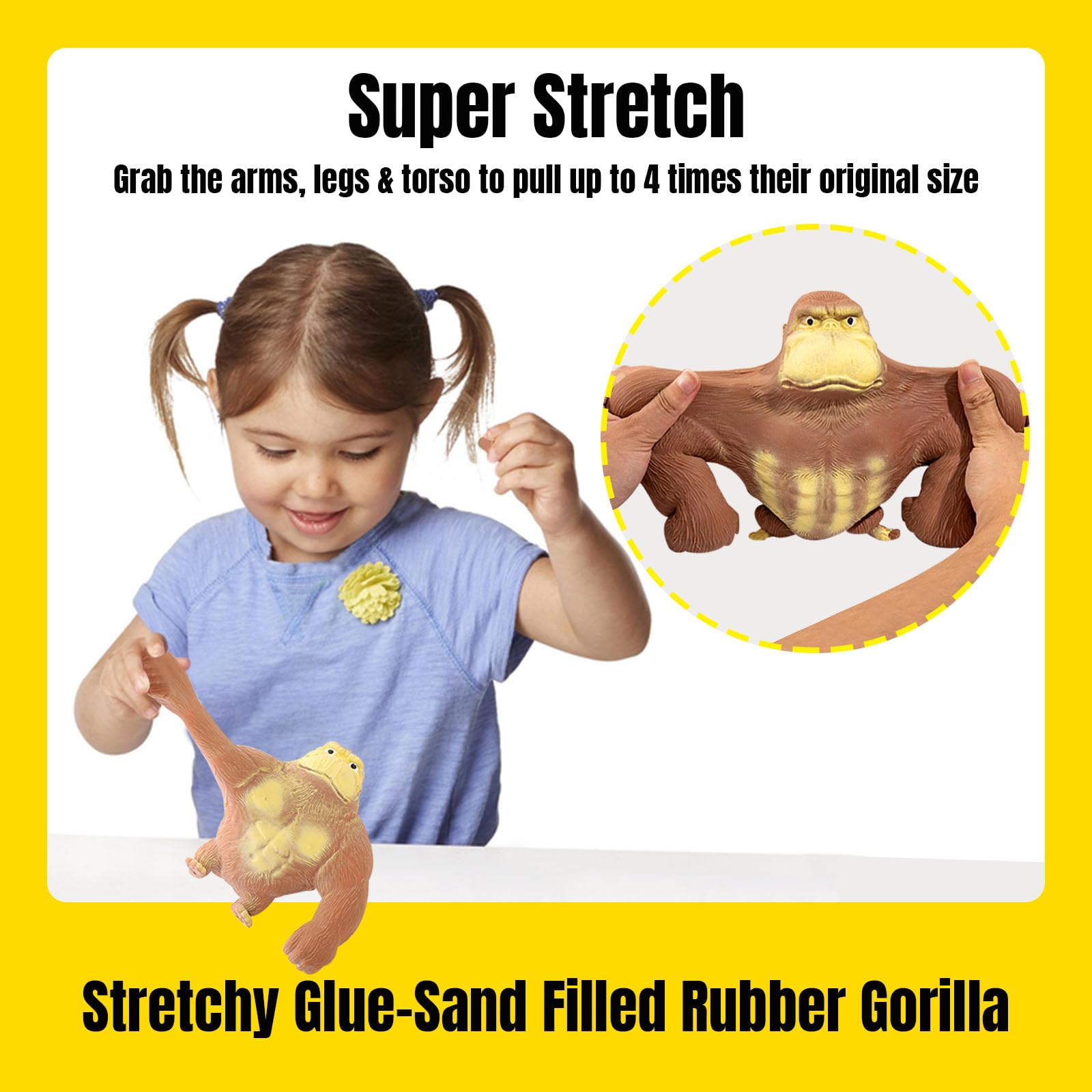 YHan glue-sand core monkey demonstrates ultra squishiness and durability