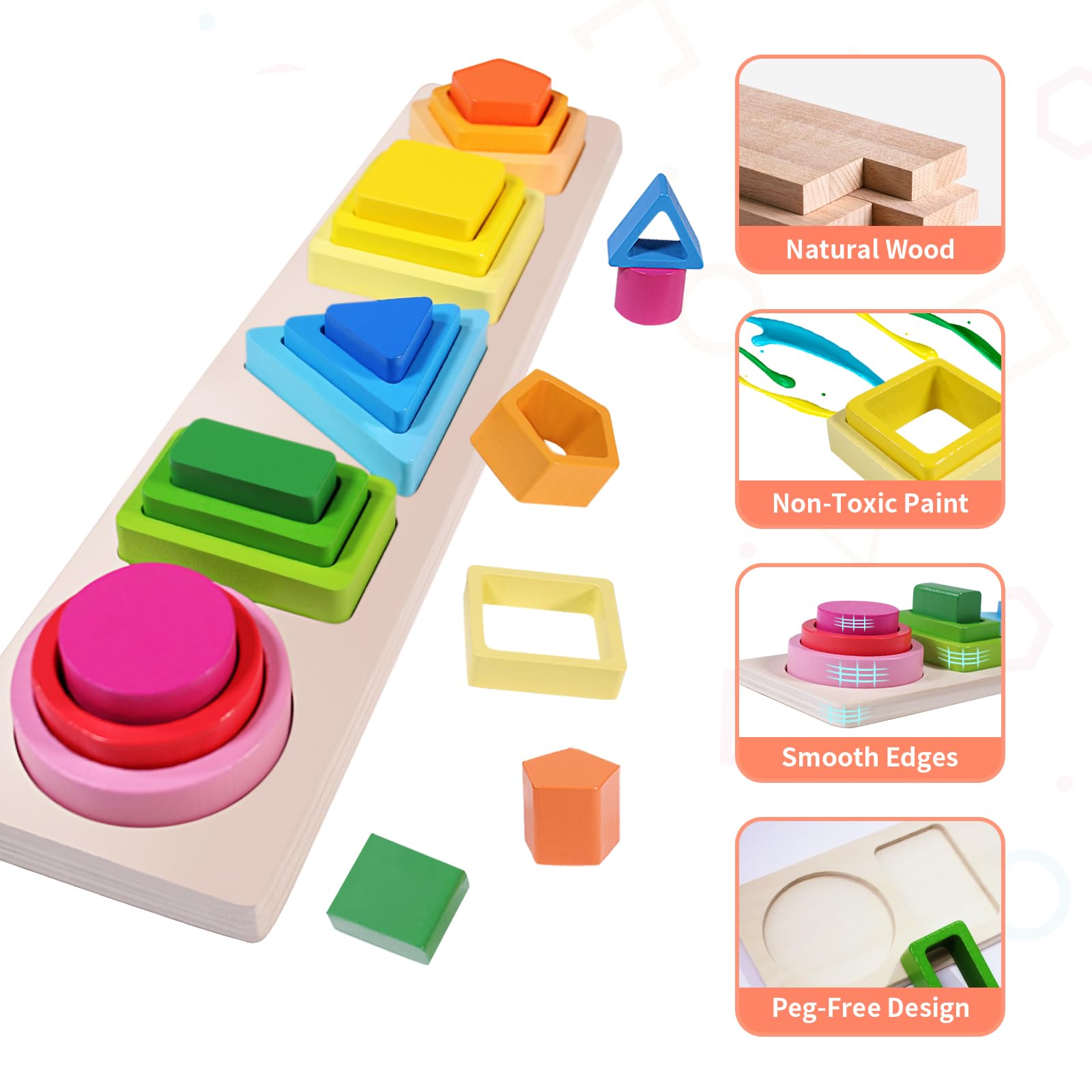 YHHYTOY Montessori learning play supports multi-sensory exploration and fine motor skill development.