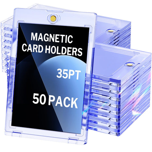 YHIJF 50-pack magnetic card holder, closed to protect cards