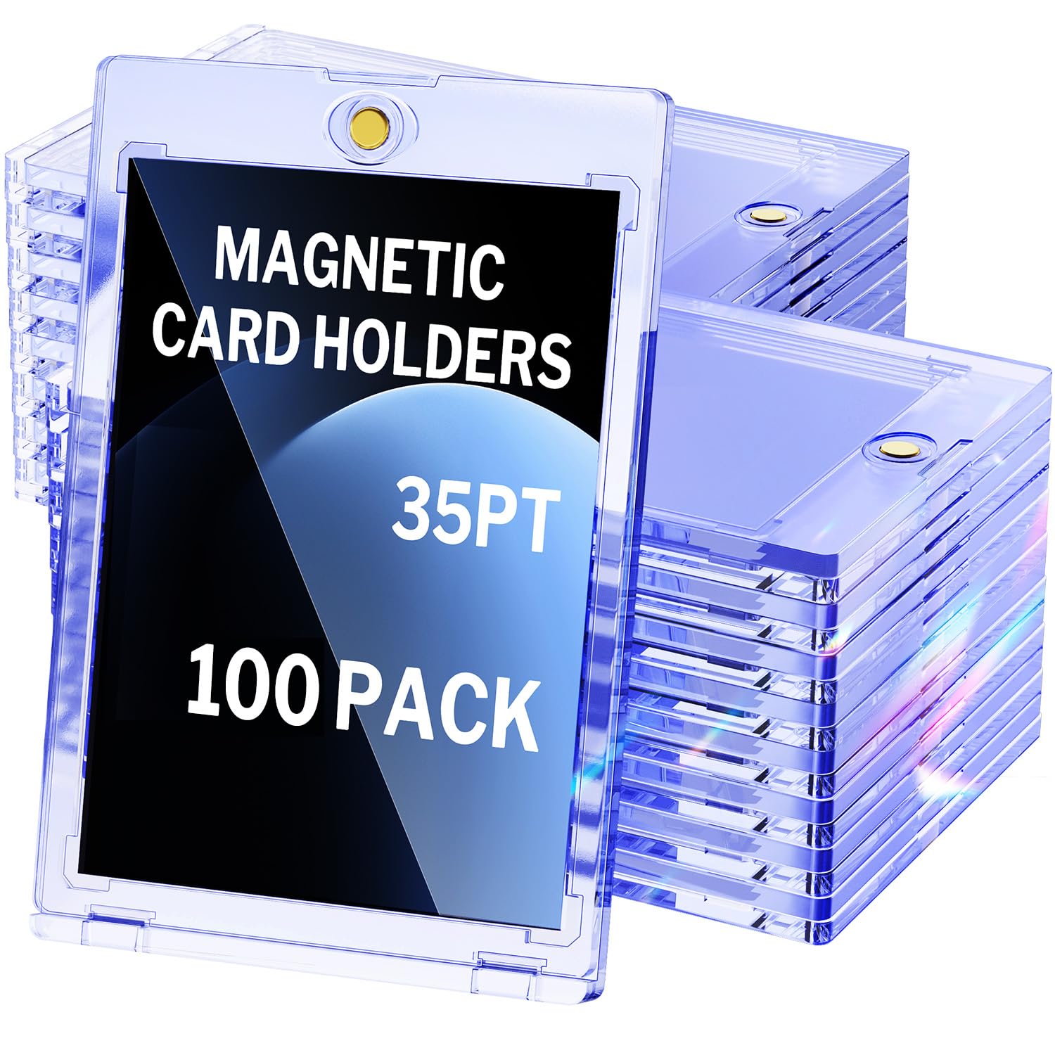 YHIJF magnetic card holder with 35pt protection for trading cards