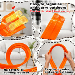 YHJZ roll-up storage keeps the track flat for quick setup next time