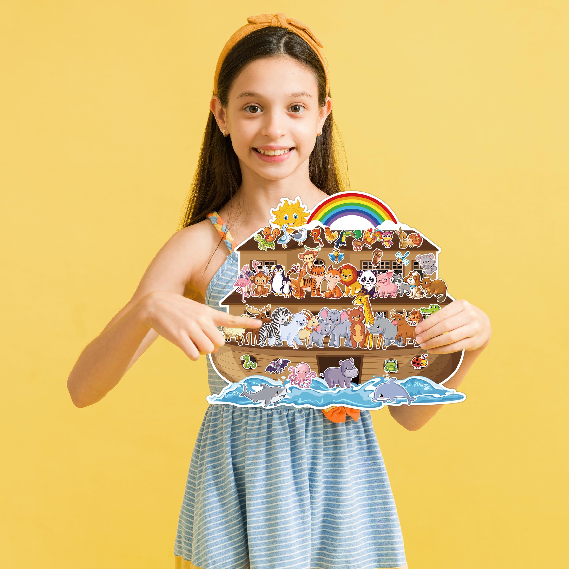 YHNTGB Noah's Ark animal design showing vibrant characters to spark imagination
