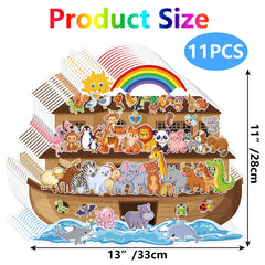 YHNTGB Noah's Ark animal designs encourage imaginative play