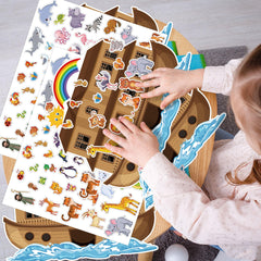 YHNTGB Noah's Ark background for storytelling and crafts