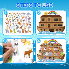 YHNTGB Noah's Ark packaging close-up shows durable kid-safe materials