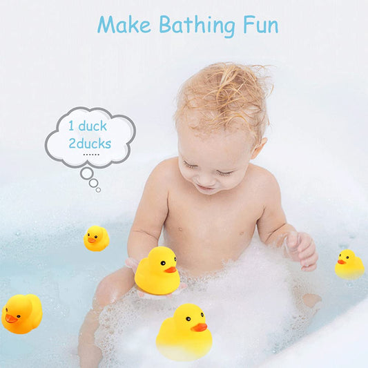 Yhobulis no-hole bath ducks stay mold-free and float smoothly during tub play.