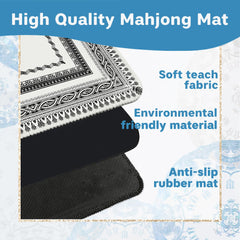 Yhtrg mahjong mat rollable for easy storage after use.