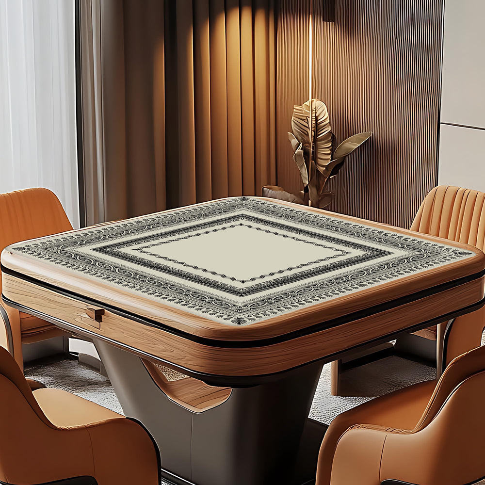 Yhtrg quiet play surface reduces tile and card noise.