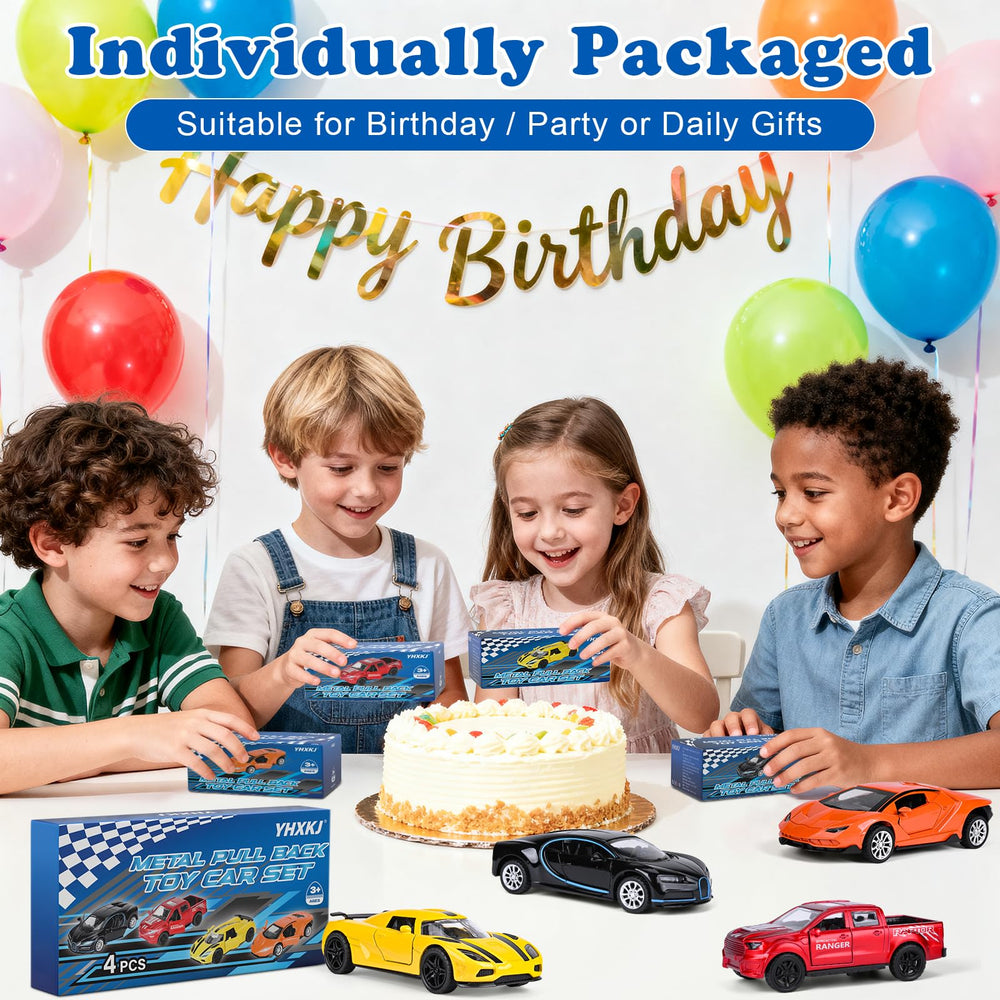 YHXKJ durable, alloy body cars withstand daily play.