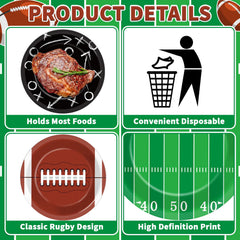 Yiaoyinnz football plates with tactics design for themed gatherings.