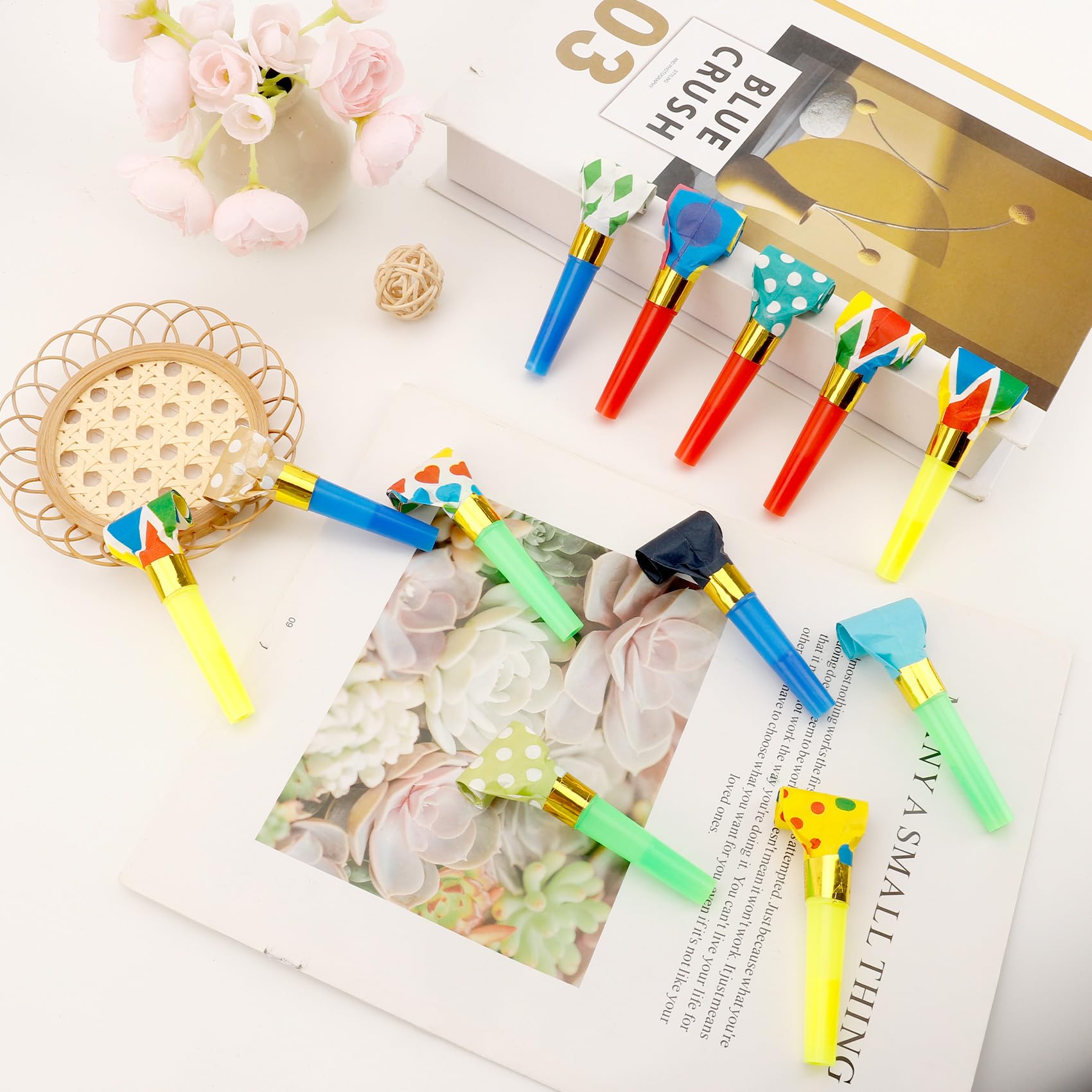Yiaromou colorful pack blowers bring fun vibes to gatherings.
