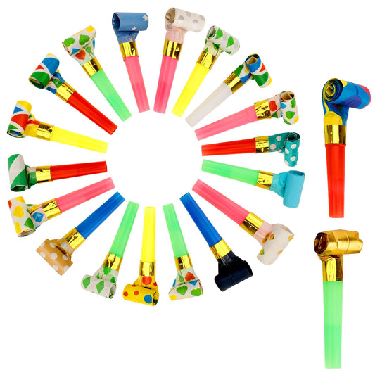 Yiaromou party blowers with dots pattern add vibrant energy to birthdays.