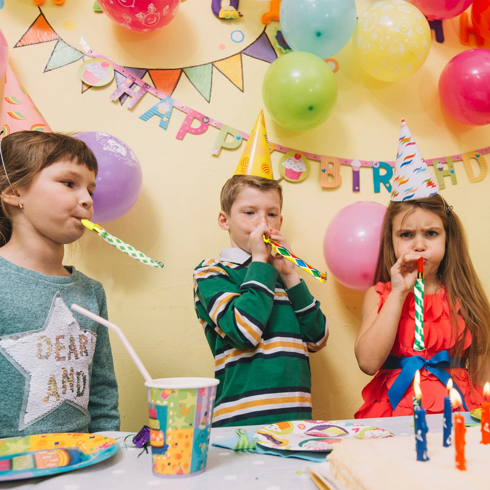 Yiaromou noise makers horn deliver lively sounds for group celebrations.