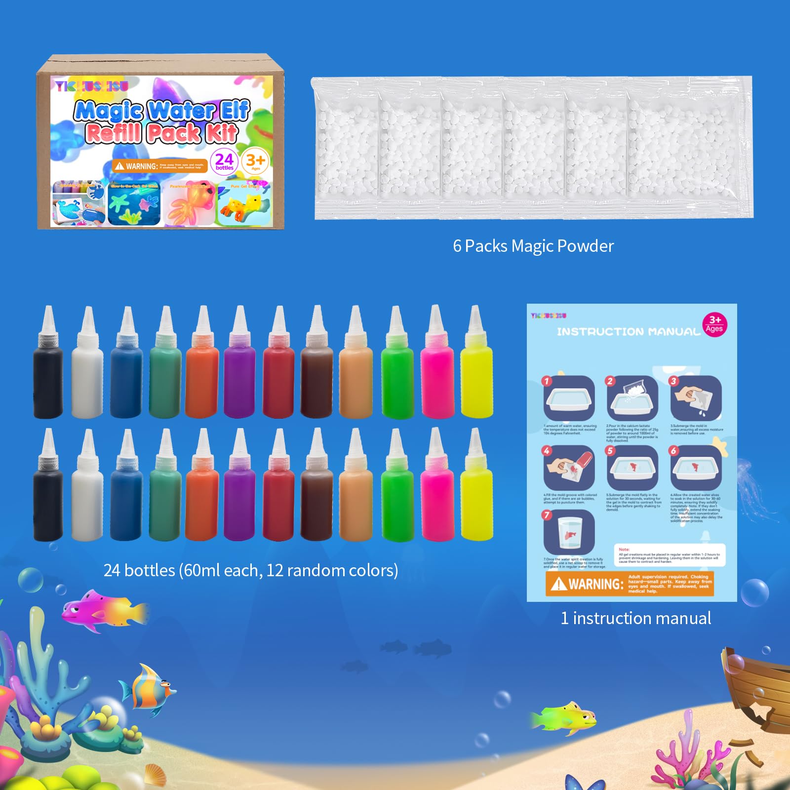Yichushisu water gel art bright creations coming alive with each squeeze