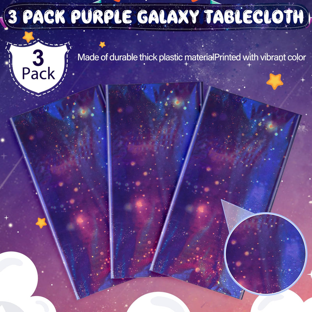 YIDAKO disposable galaxy tablecloth for quick cleanup after events