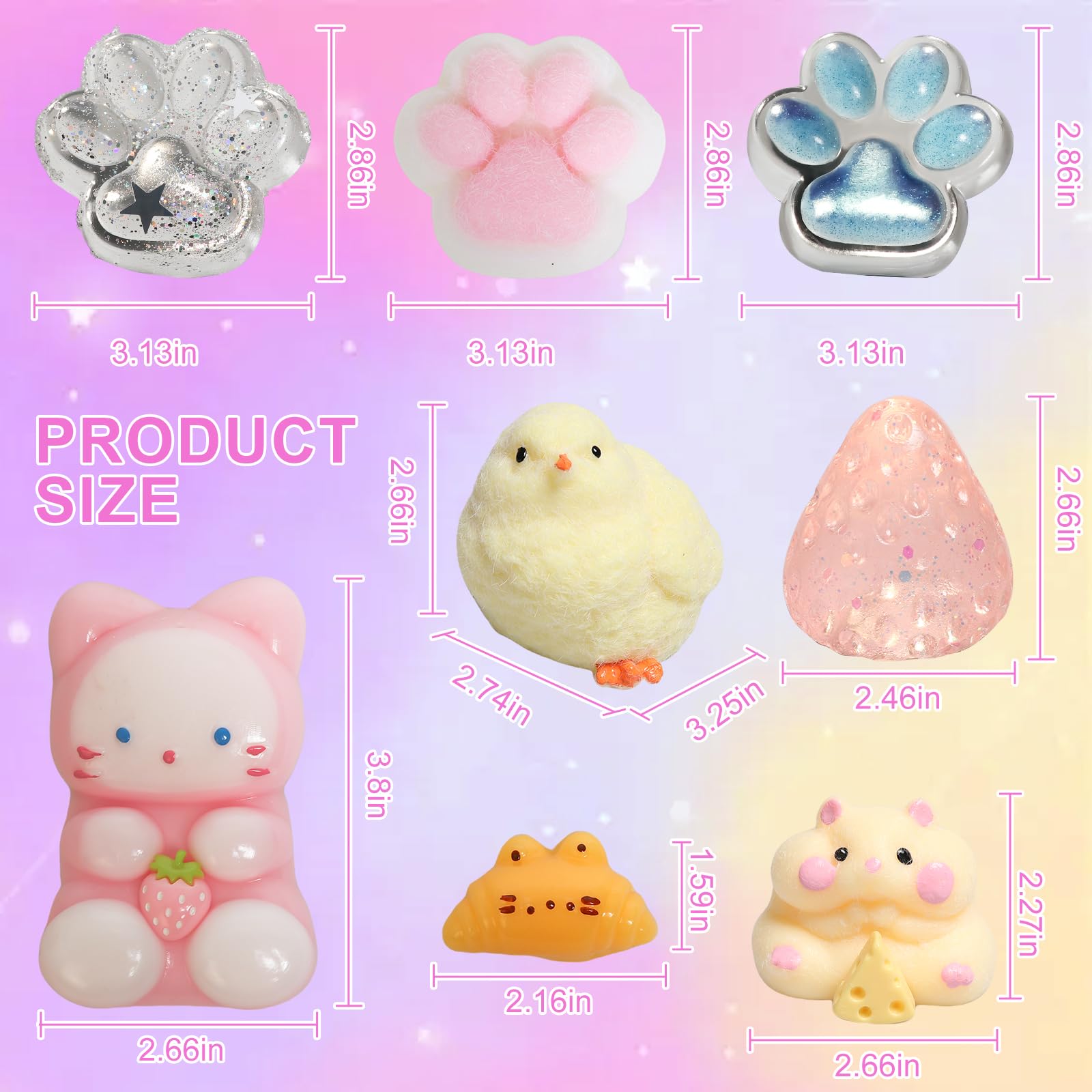 Yidayes chick squishy for soothing squeezes during study