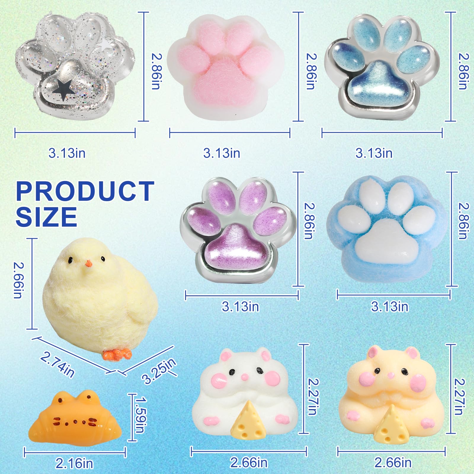 Yidayes Taba squishy chick close-up for desk buddy use and collectability