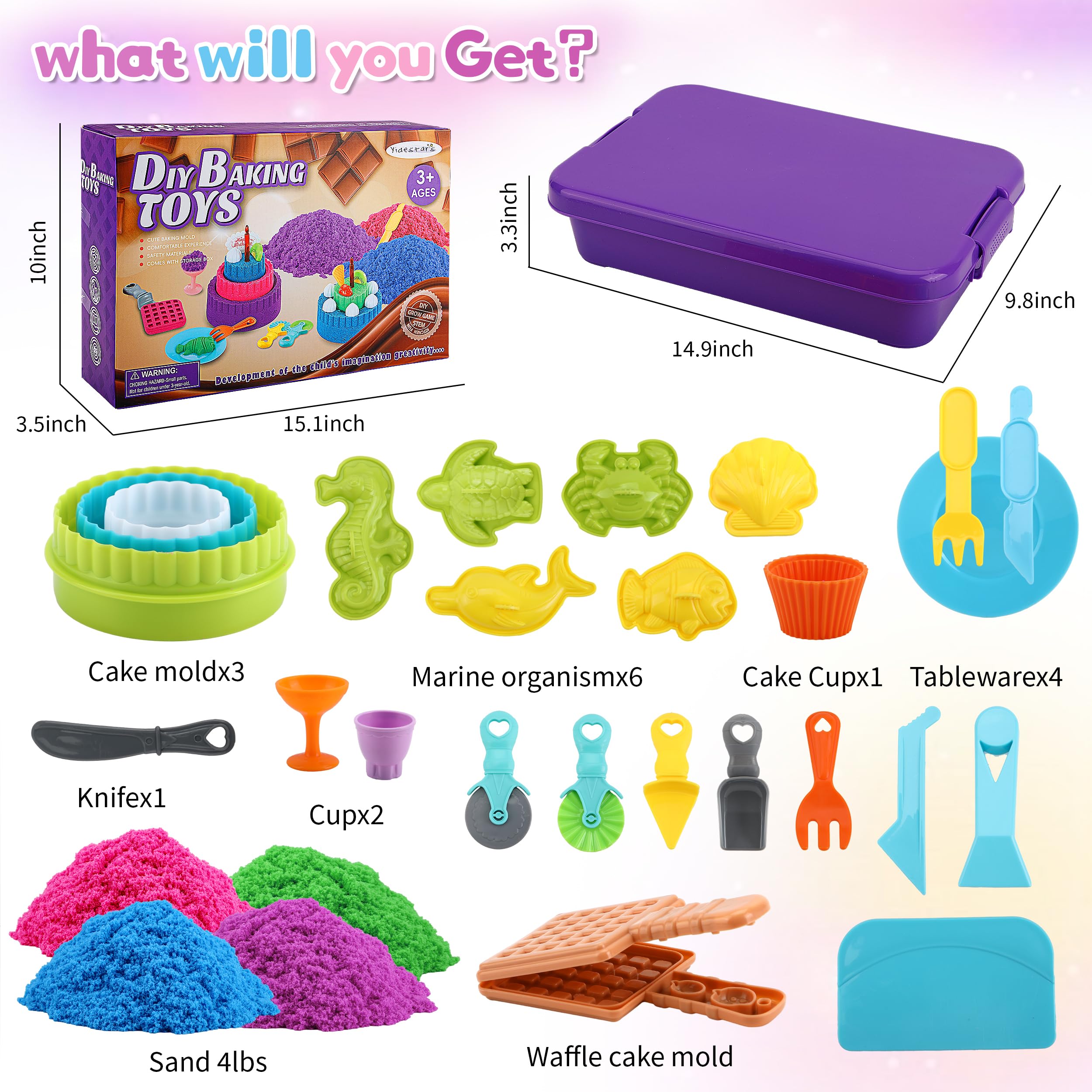 YIDESTARS ice cream cups and waffle cones invite pretend scoops and themed storytelling.