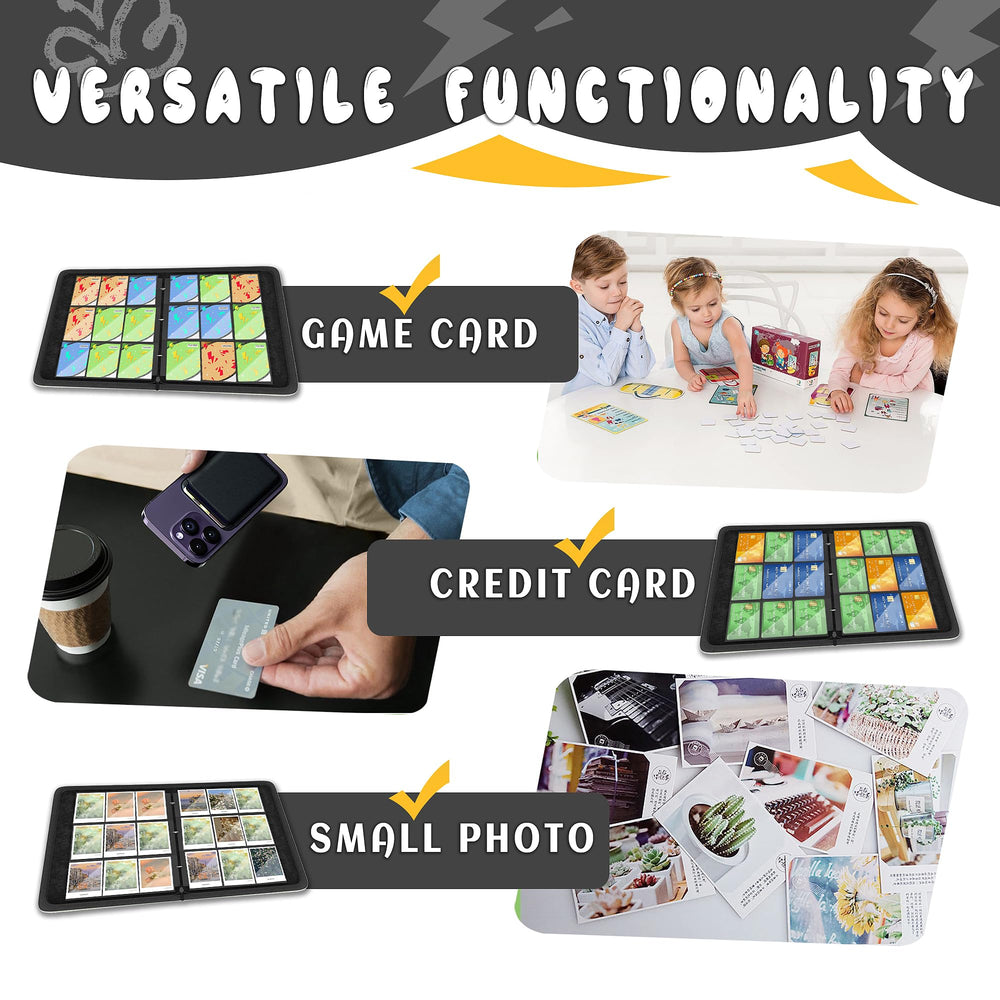 Yifan binder ships with 50 removable sleeves for flexible organizing.