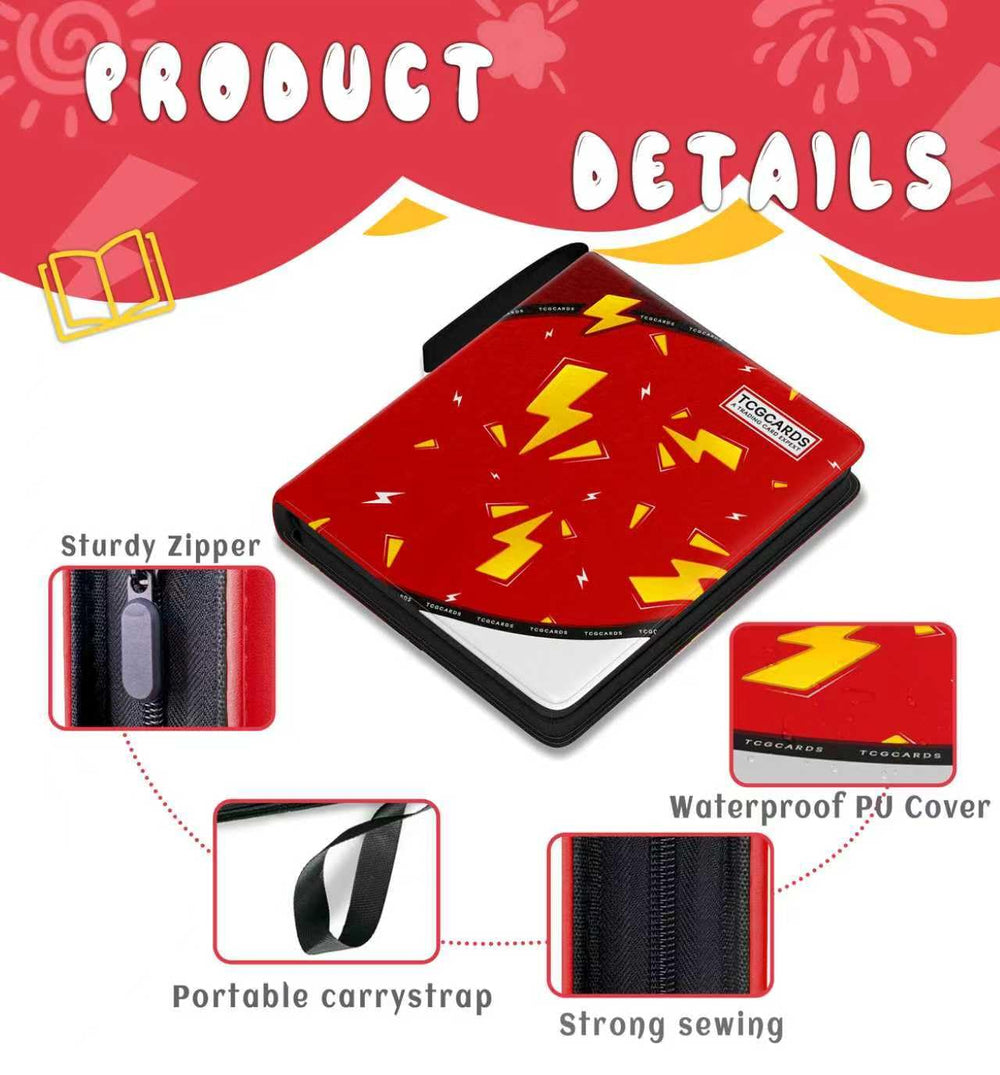 Yifan binder includes 50 removable sleeves for flexible card swaps.