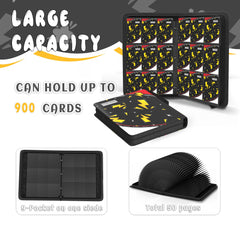 Yifan binder with zip design keeps cards secure during travel.