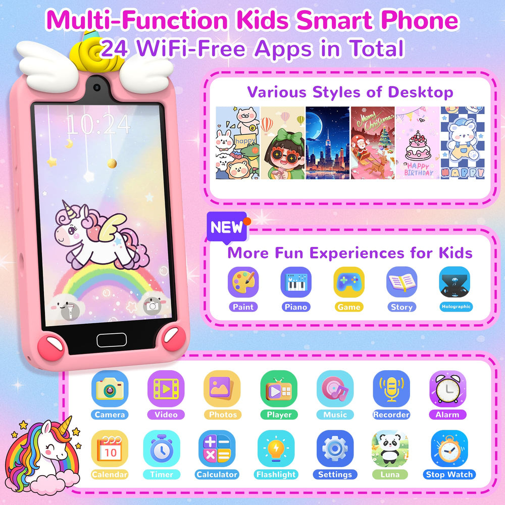 YIFOCO Kids Smart Phone side view compact and kid-friendly design for small hands