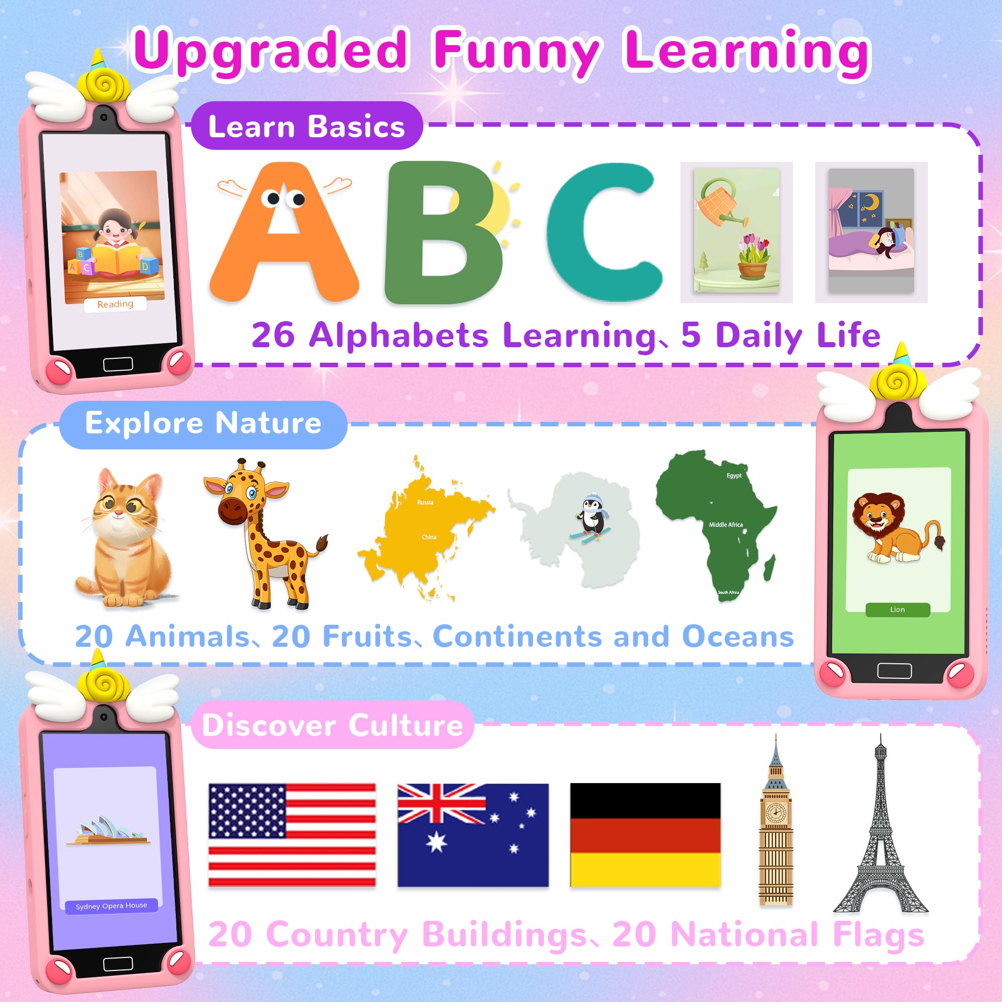 YIFOCO Kids Smart Phone piano app screen sparks creativity
