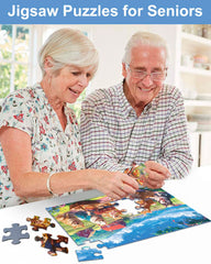 Yigney mountain puzzle promotes steady problem solving and visual processing