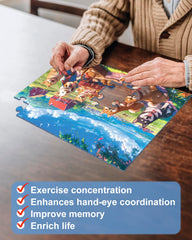 Yigney store puzzle offers bright imagery to stimulate attention and recall