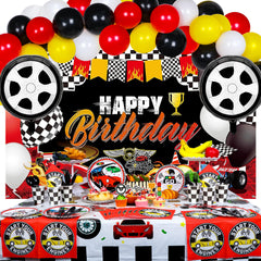 YIGZAG race car party backdrop ideal for photos