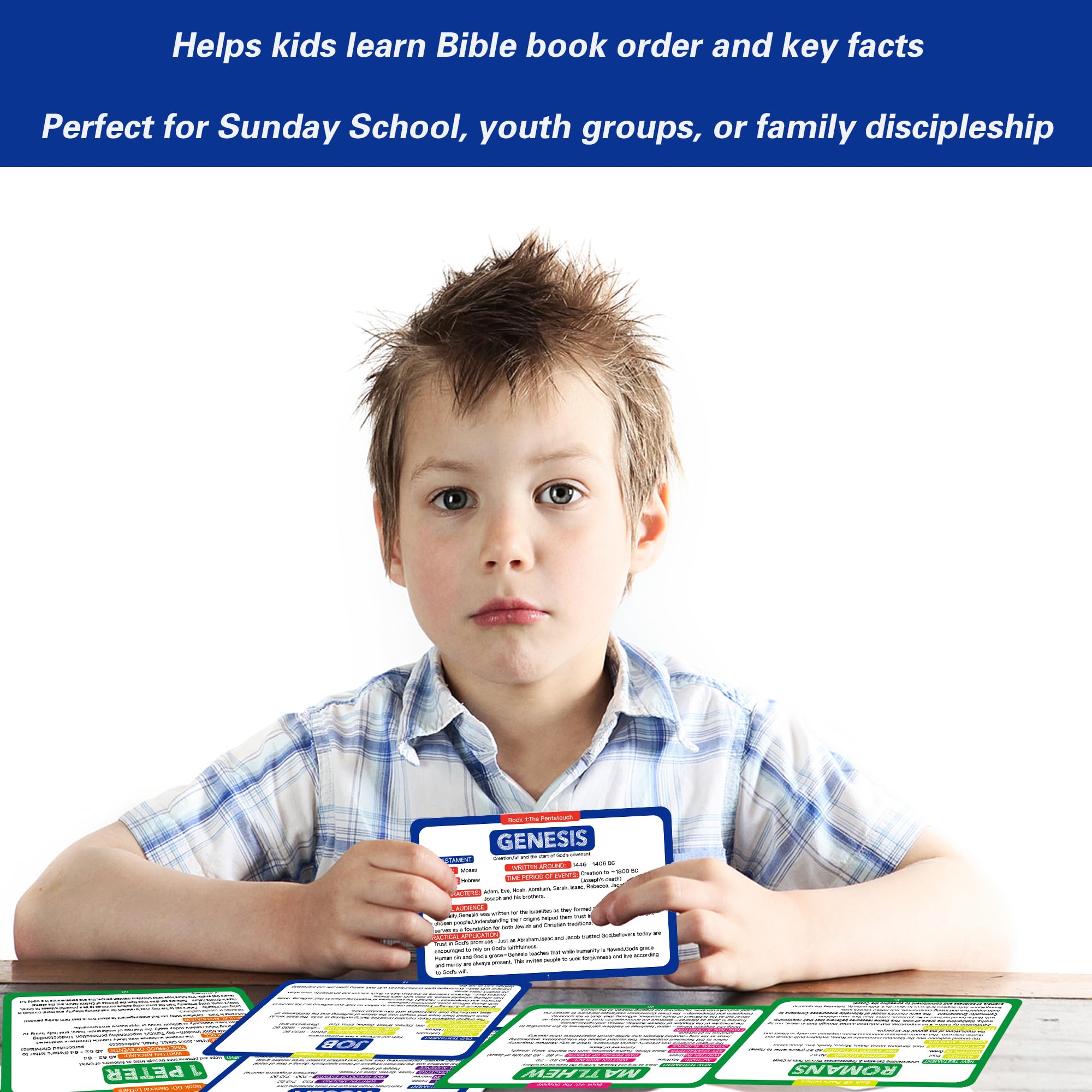 YIYDONG Bible 66 flashcards gift-ready packaging for baptisms or holidays